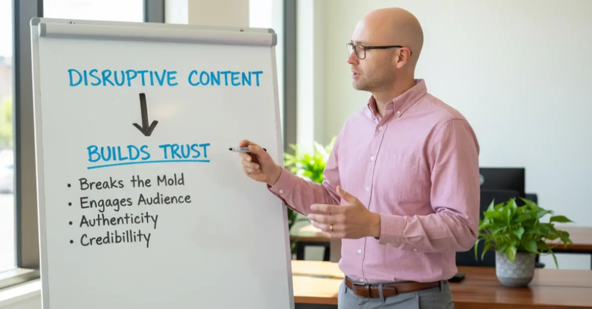 An IMPACT strategist mapping a content strategy around buyer questions with a client team