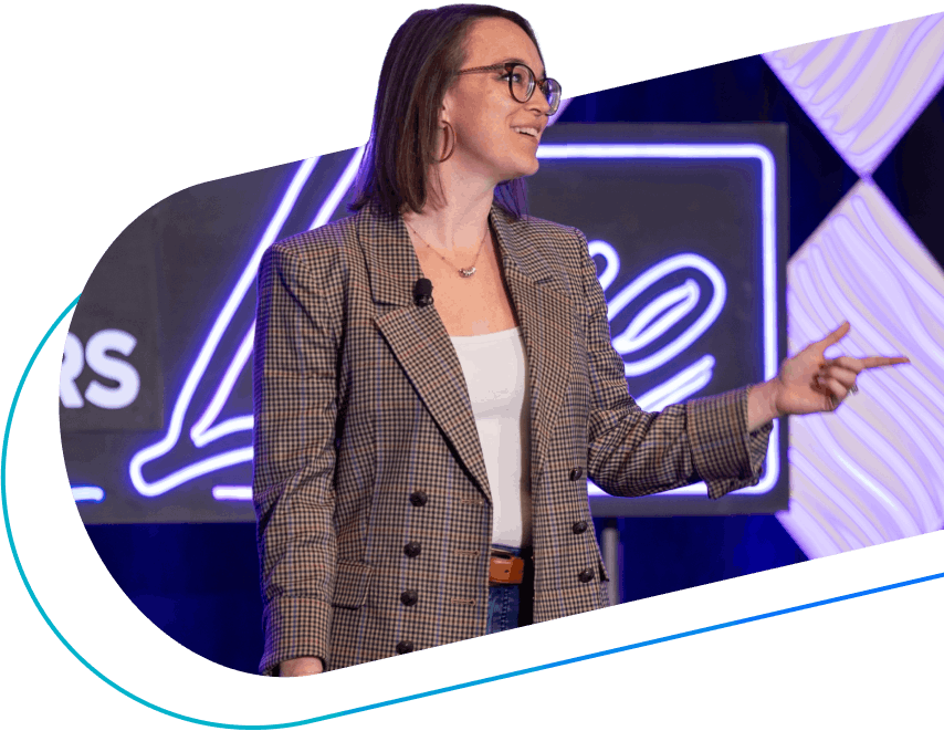 Endless Customers Live speaker on stage