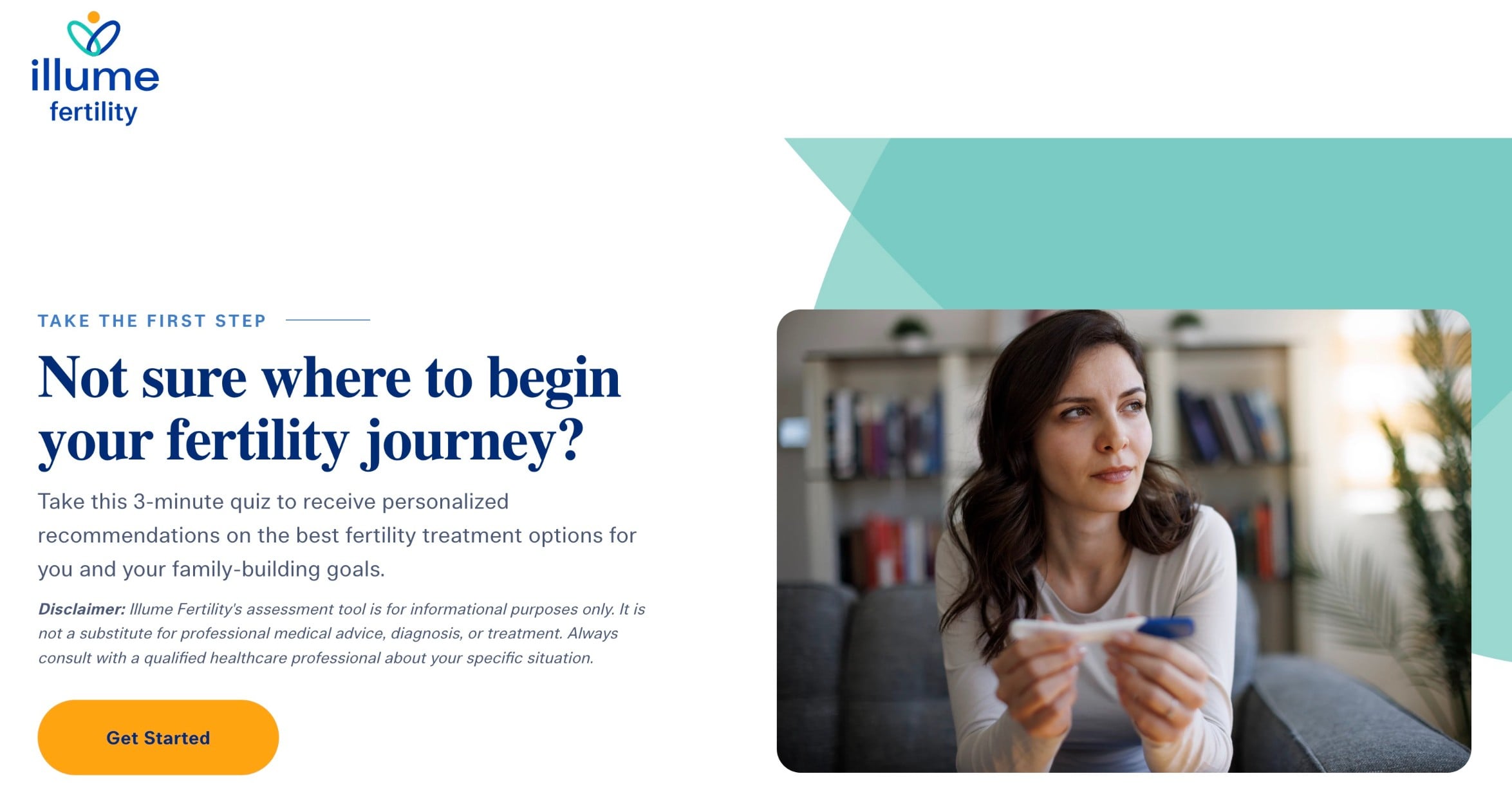 A self-assessment tool built for Illume Fertility